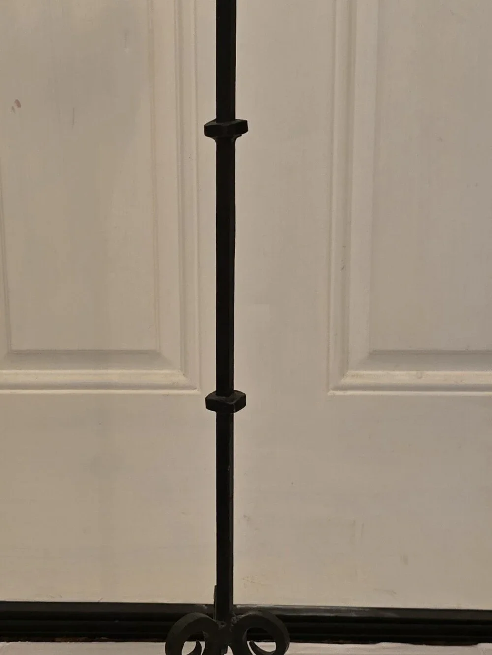 Candle Holder Pedestal Floor Pillar Vintage Metal 30 Inches Tall Cup Holder